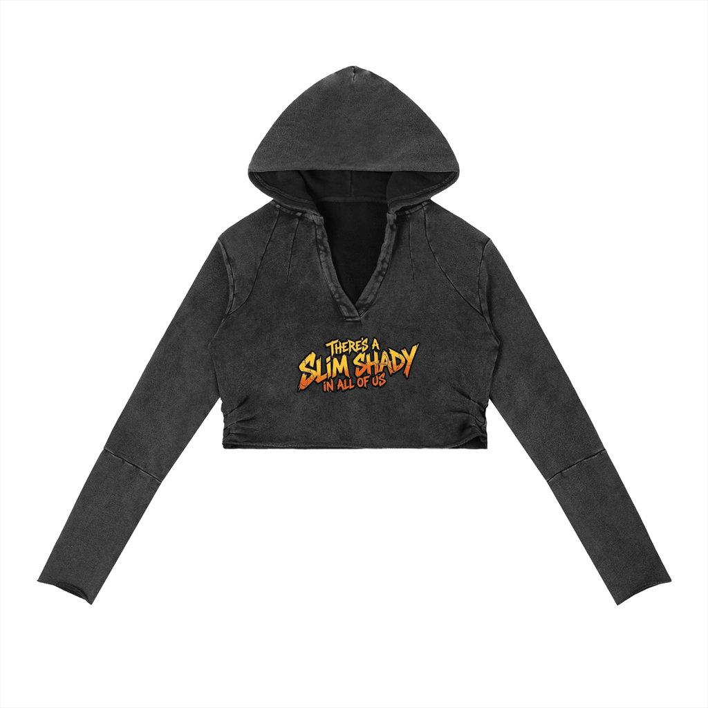 There's a Rebel in All of Us  Vintage Washed Raw Edge Hoodie