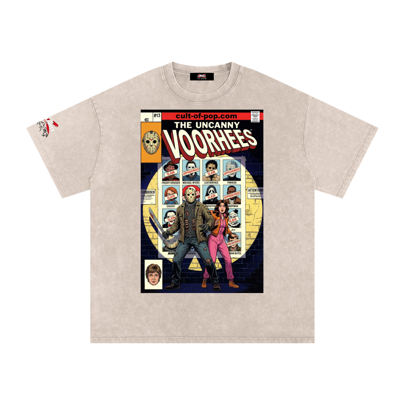 Uncanny X-Slasher #141: Days of Future Camp Snow Washed Oversized Cotton T-Shirt