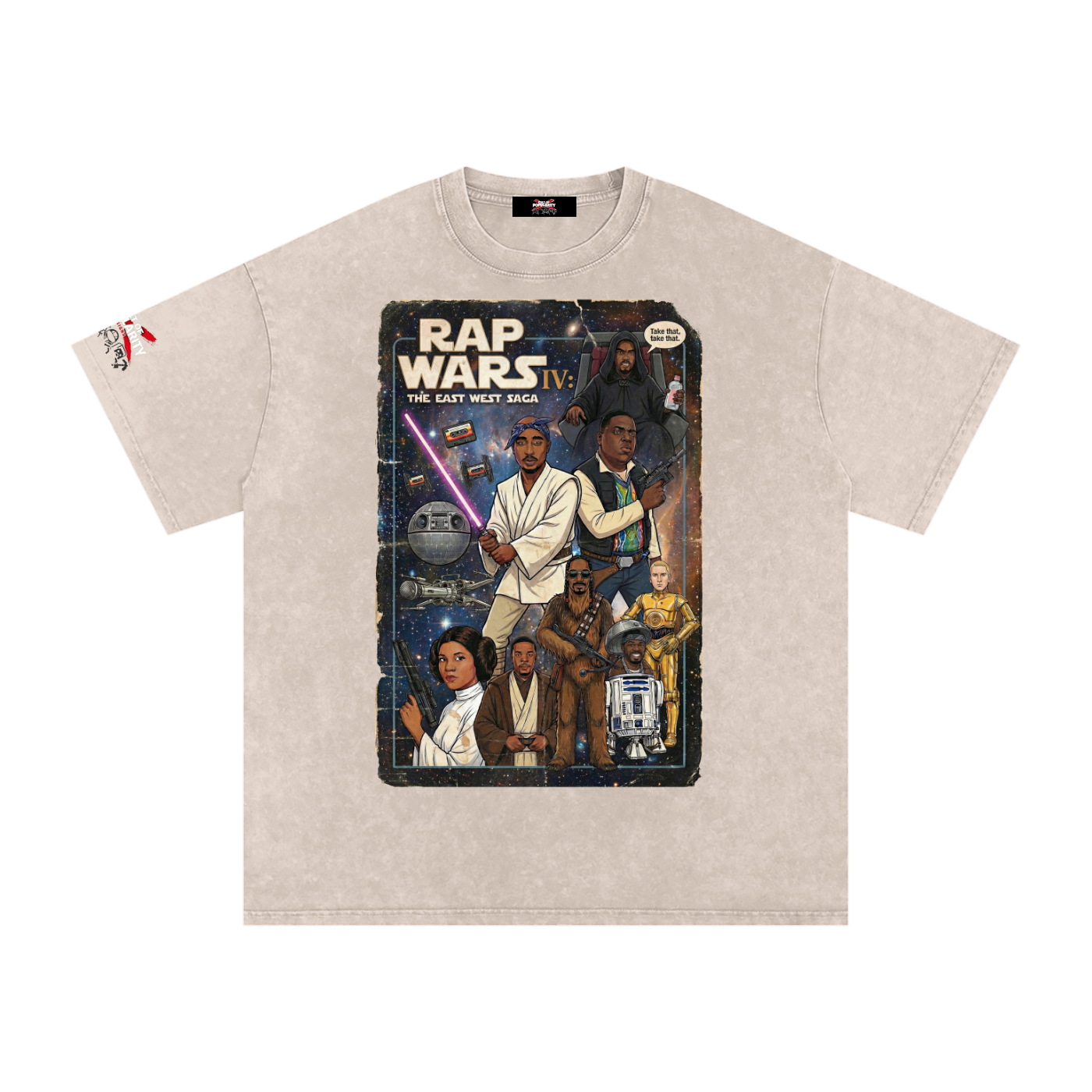 Rap Wars IV: The East West Saga tee