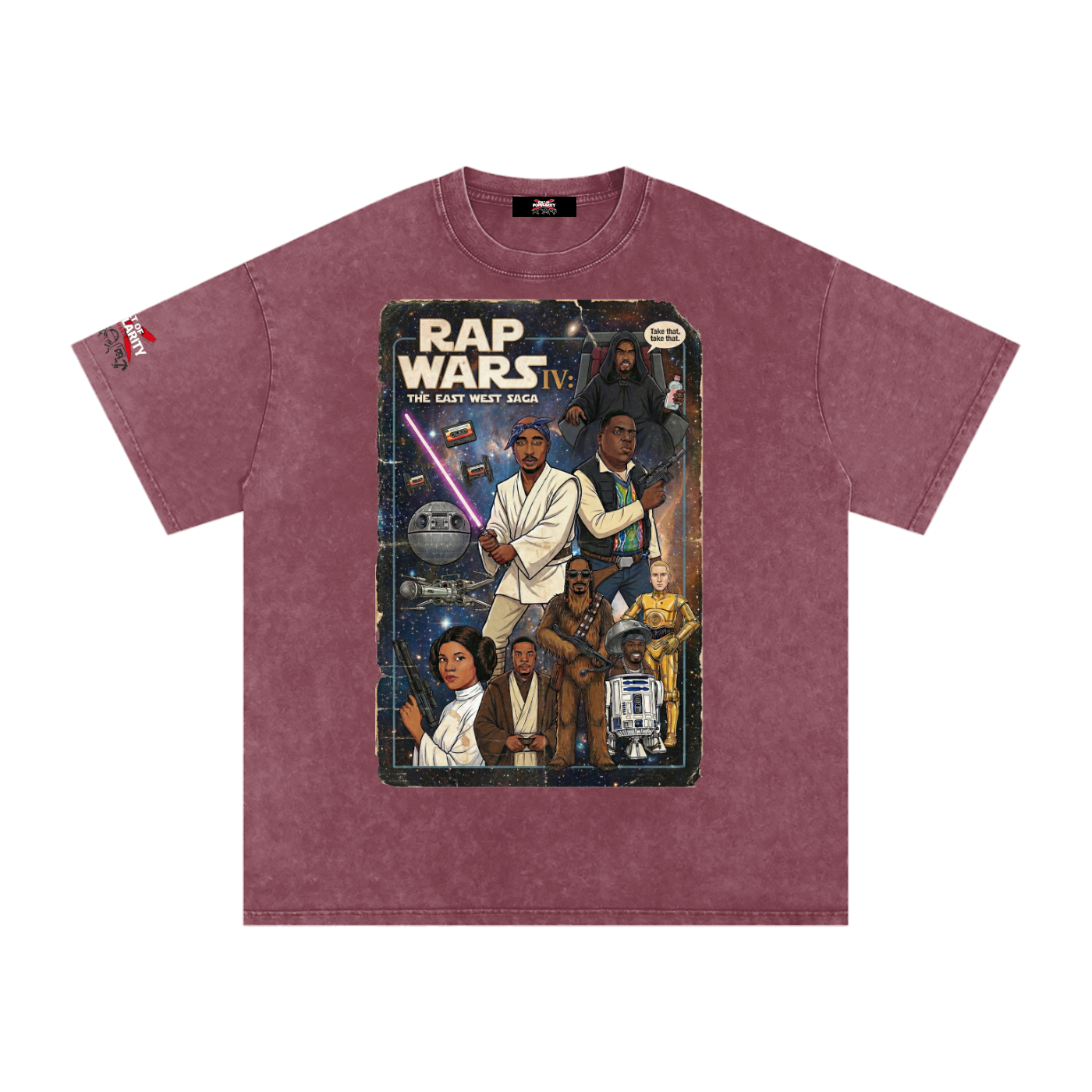 Rap Wars IV: The East West Saga tee