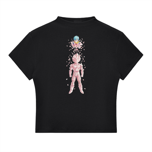 Blossoms of Royal Resolve: Pride of a Prince Essential Slim Fit Mock Neck T-Shirt