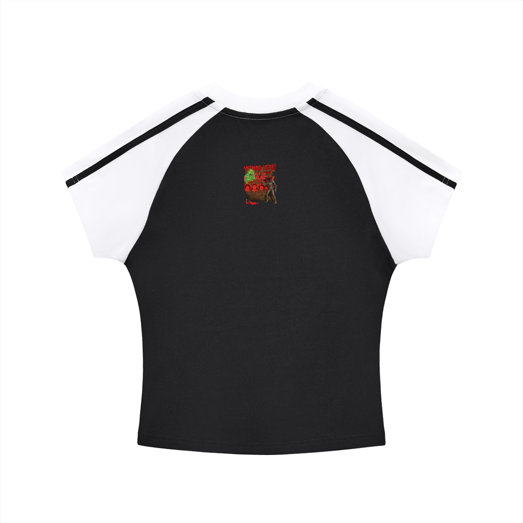 Paranormal Visitors Meet the Neighborhood Watch Raglan Tee