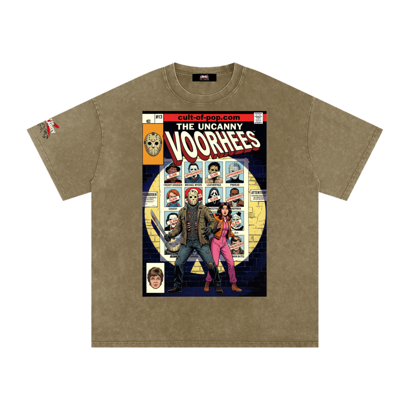 Uncanny X-Slasher #141: Days of Future Camp Snow Washed Oversized Cotton T-Shirt