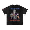 Shredder Wants YOU Tee  Snow Washed Oversized Cotton T-Shirt
