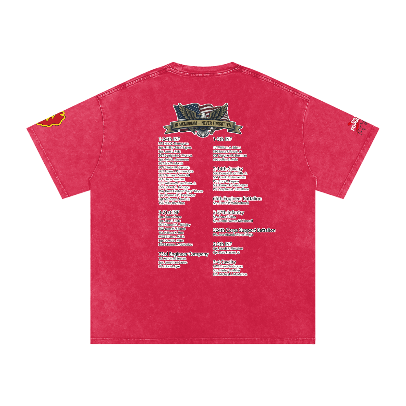 Mosul Hooligans Tribute Tee "Remember the Fallen" Special Edition