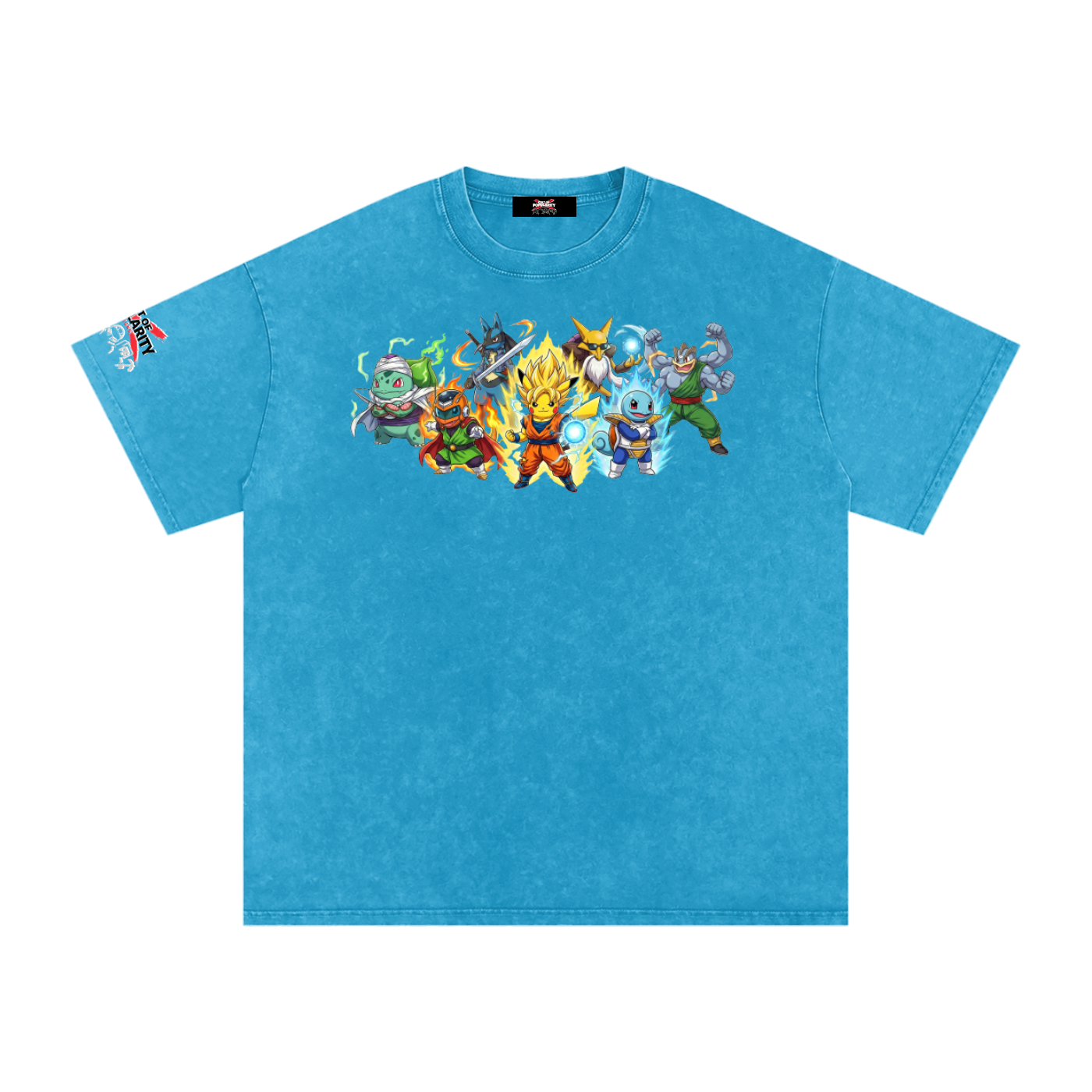 Pocket Saiyan: Battle Evolution  Snow Washed Oversized Cotton T-Shirt