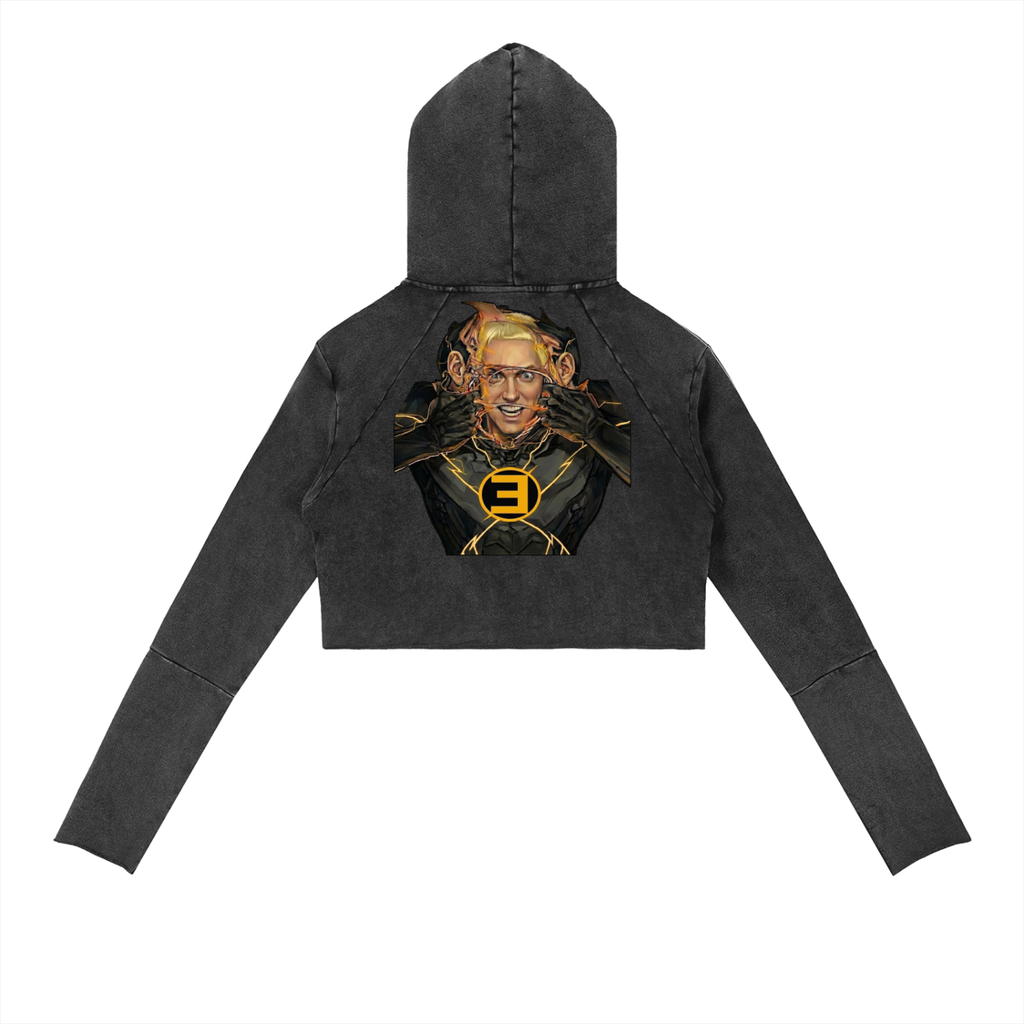 There's a Rebel in All of Us  Vintage Washed Raw Edge Hoodie