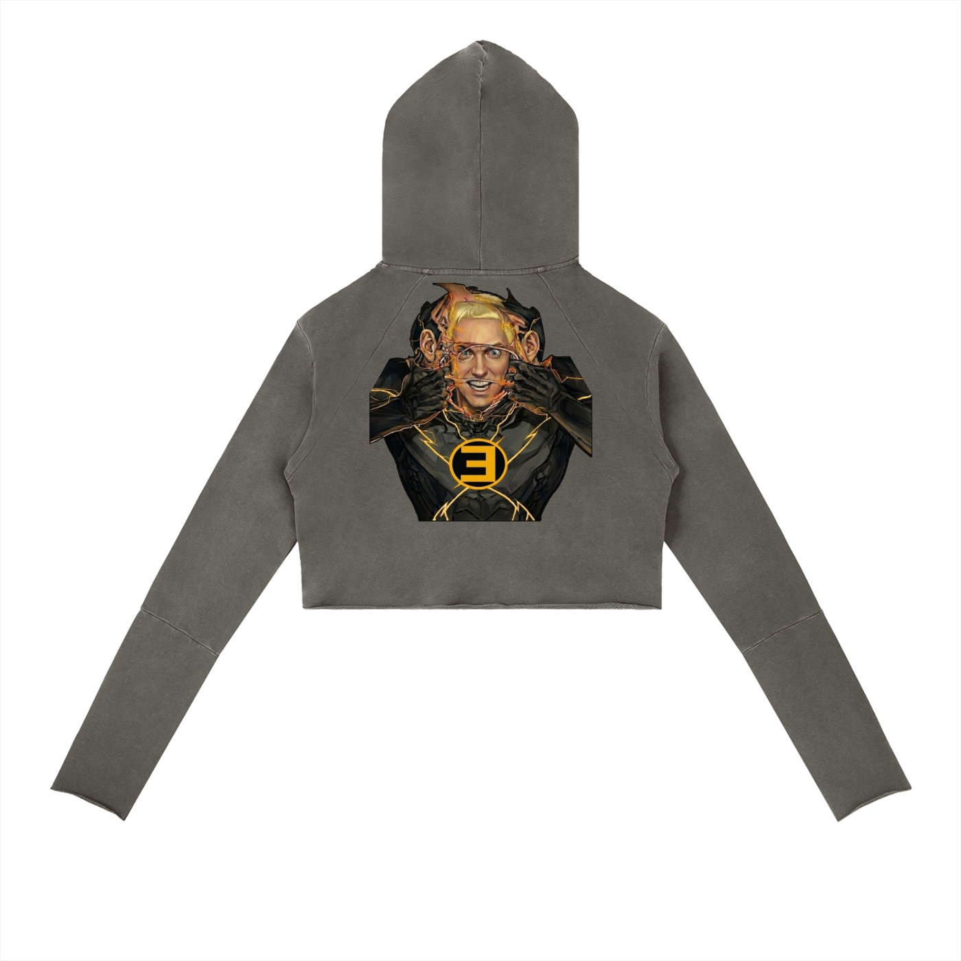 There's a Rebel in All of Us  Vintage Washed Raw Edge Hoodie