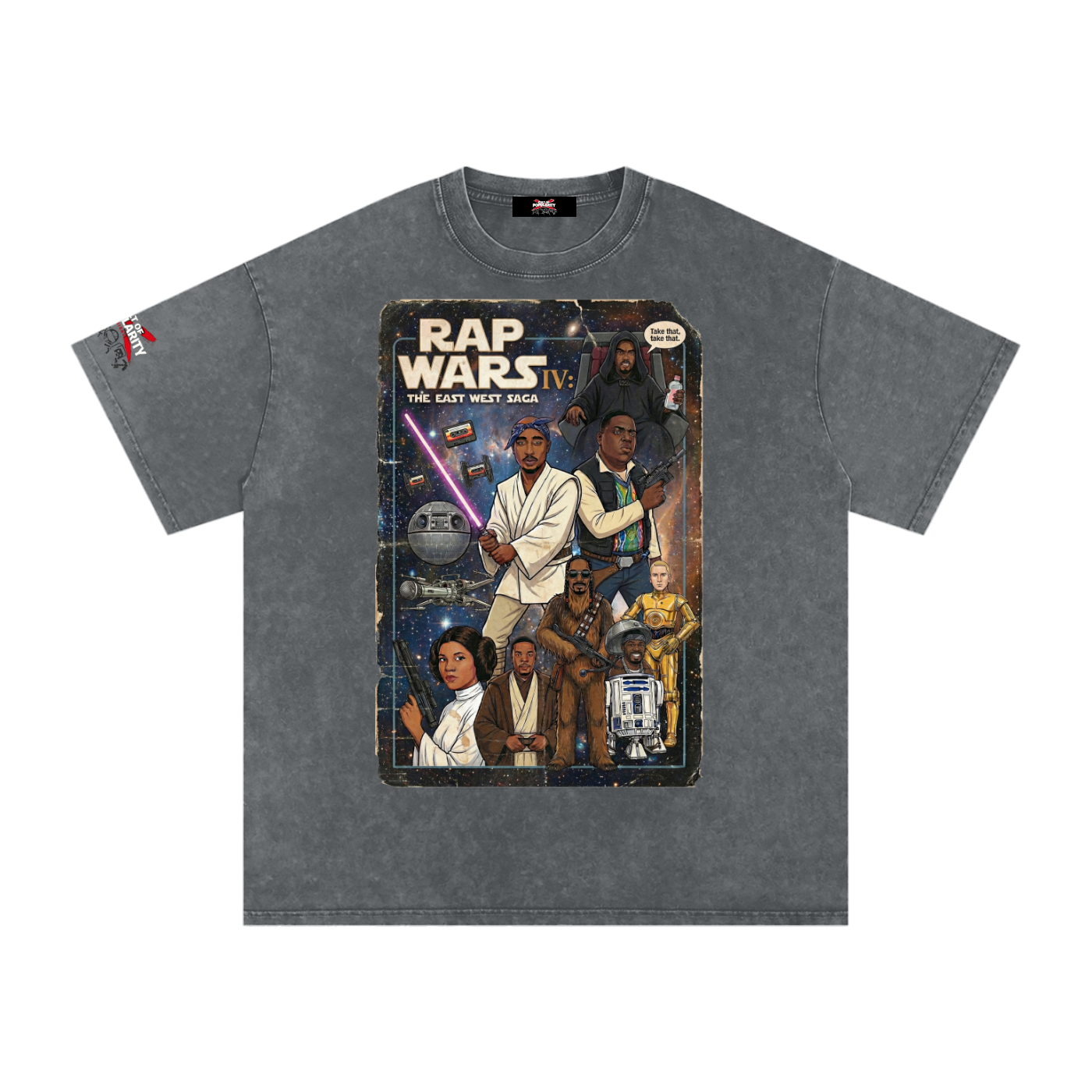 Rap Wars IV: The East West Saga tee
