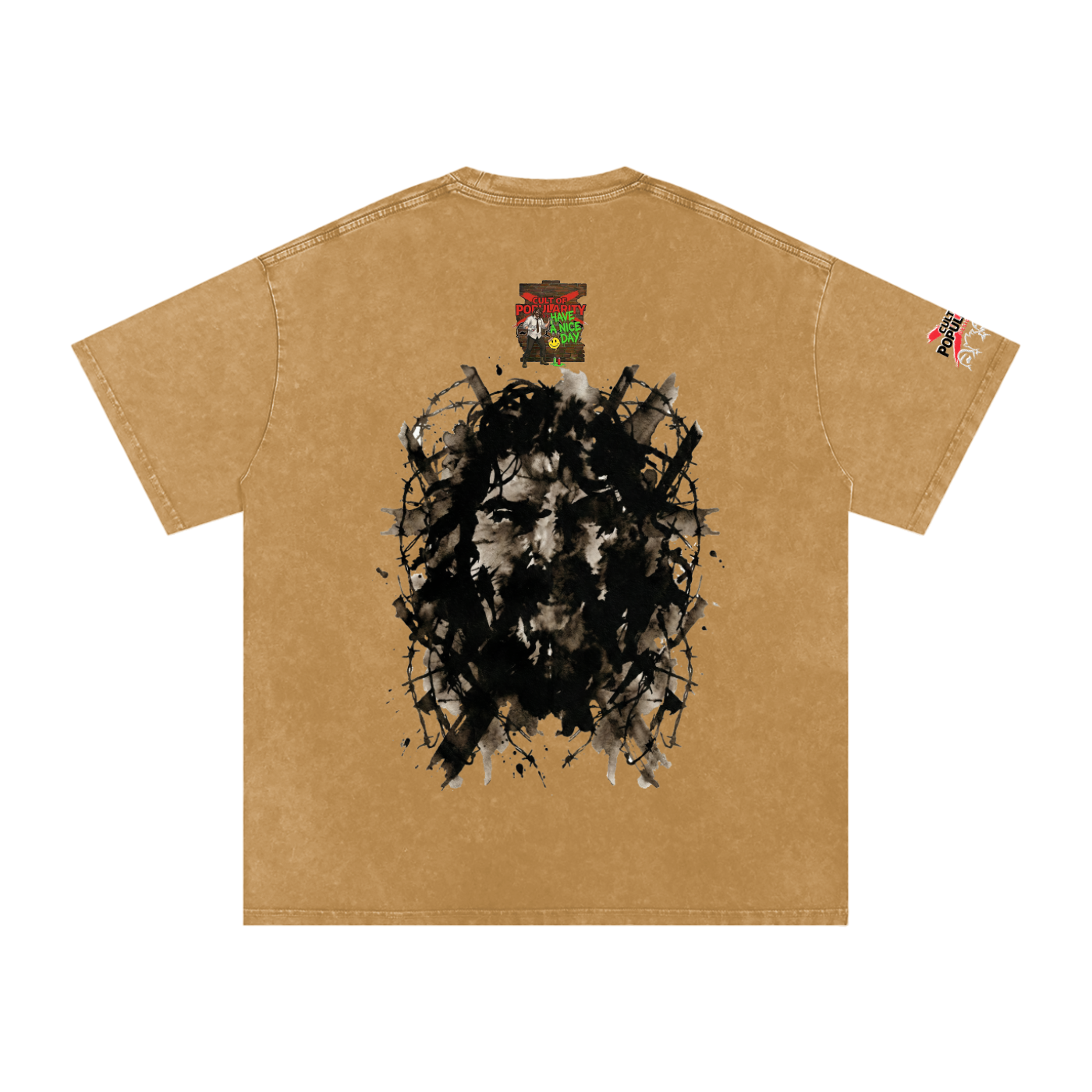 Faces of Foley – Cactus Jack Edition Snow Washed Oversized Cotton T-Shirt