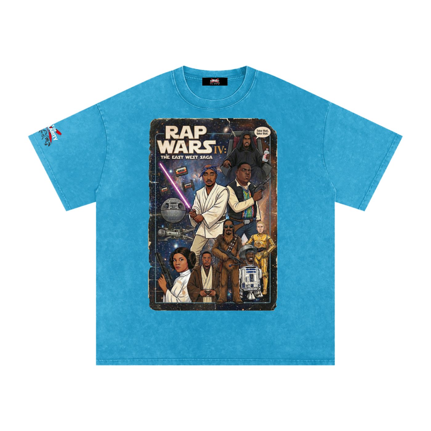 Rap Wars IV: The East West Saga tee